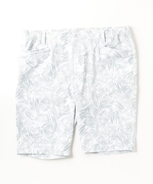 TIGORA（ティゴラ）の「ティゴラ TIGORA 遮熱UVカットミニヘリンボンプリント柄ショートパンツ（その他パンツ・メンズ・ホワイト/カーキ・4L/S/M/L/LL/3L）」の2枚目の写真