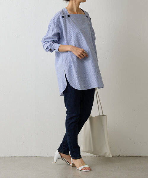 BEARDSLEY（ビアズリー）の「《MODERN WEAVING》レザートートバッグ（トートバッグ・レディース・モカ/ブラック/アイボリー・FREE）」の9枚目の写真