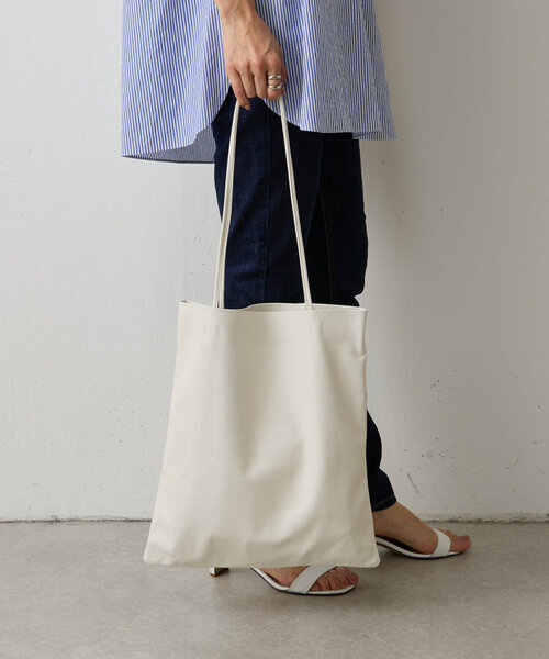 BEARDSLEY（ビアズリー）の「《MODERN WEAVING》レザートートバッグ（トートバッグ・レディース・モカ/ブラック/アイボリー・FREE）」の8枚目の写真