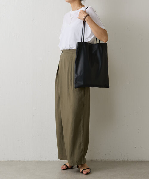 BEARDSLEY（ビアズリー）の「《MODERN WEAVING》レザートートバッグ（トートバッグ・レディース・モカ/ブラック/アイボリー・FREE）」の6枚目の写真