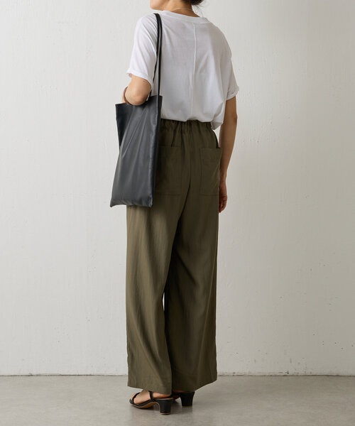 BEARDSLEY（ビアズリー）の「《MODERN WEAVING》レザートートバッグ（トートバッグ・レディース・モカ/ブラック/アイボリー・FREE）」の4枚目の写真