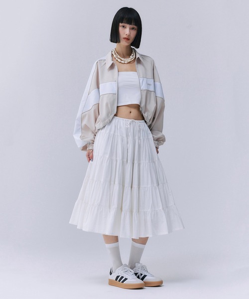 EIMY ISTOIRE スイッチングバイカラーブルゾン セール】スイッチングバイカラーブルゾン（ブルゾン）｜EIMY ISTOIRE