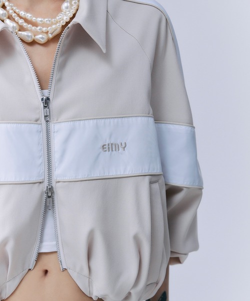 EIMY ISTOIRE スイッチングバイカラーブルゾン セール】スイッチングバイカラーブルゾン（ブルゾン）｜EIMY ISTOIRE