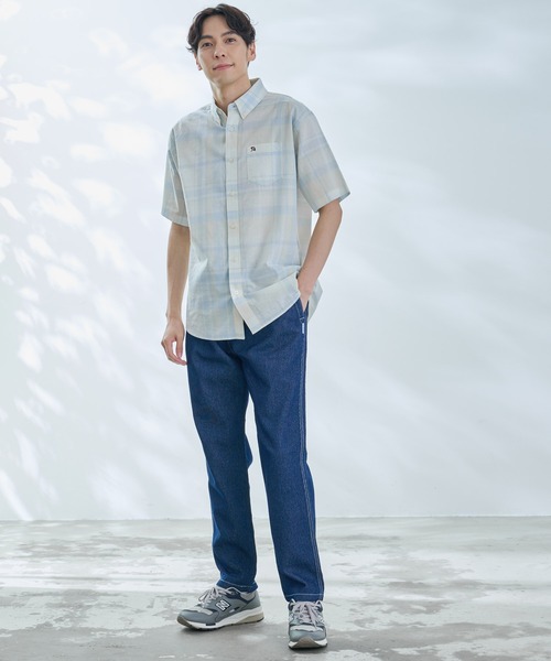 Arnold Palmer（アーノルドパーマー）の「マドラスチェック 半袖 シャツ（シャツ/ブラウス・メンズ・イエロー/ベージュ/ブルー/ワイン・M/LL/L）」の13枚目の写真