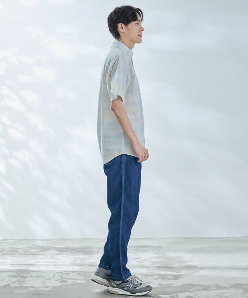 Arnold Palmer（アーノルドパーマー）の「マドラスチェック 半袖 シャツ（シャツ/ブラウス・メンズ・イエロー/ベージュ/ブルー/ワイン・M/LL/L）」の10枚目の写真