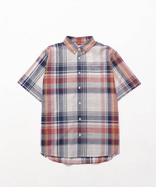 Arnold Palmer（アーノルドパーマー）の「マドラスチェック 半袖 シャツ（シャツ/ブラウス・メンズ・イエロー/ベージュ/ブルー/ワイン・M/LL/L）」の16枚目の写真