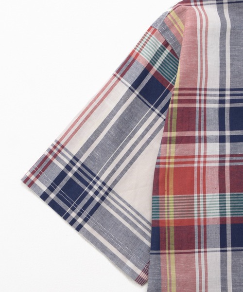 Arnold Palmer（アーノルドパーマー）の「マドラスチェック 半袖 シャツ（シャツ/ブラウス・メンズ・イエロー/ベージュ/ブルー/ワイン・M/LL/L）」の19枚目の写真