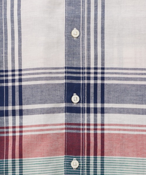 Arnold Palmer（アーノルドパーマー）の「マドラスチェック 半袖 シャツ（シャツ/ブラウス・メンズ・イエロー/ベージュ/ブルー/ワイン・M/LL/L）」の20枚目の写真