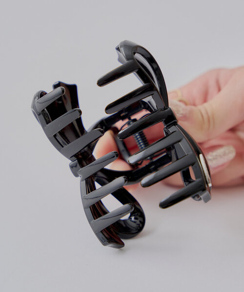 Chico（チコ）の「プレート付きリボンヘアクリップ（バレッタ/ヘアクリップ・レディース・ブラック/ホワイト/ピンク・FREE）」の6枚目の写真