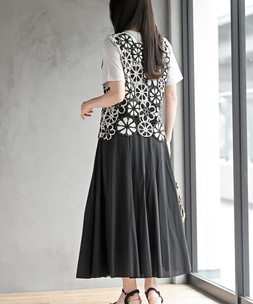 rps（アールピーエス）の「配色レースベスト（ベスト・レディース・ブラック/ネイビー/ブラウン・フリー）」の22枚目の写真