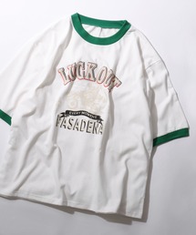 Maki ラグラン ロンT 緑 ラグランTシャツ」に該当するグリーン・カーキ/緑色系の