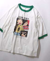 Maki ラグラン ロンT 緑 ラグランTシャツ」に該当するグリーン・カーキ/緑色系のメンズ