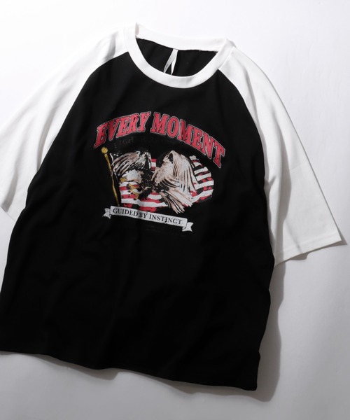 SITRY(シトリー)の「Raglan Sleeve & Ringer Print T-shirt/オーバーサイズ ヴィンテージライク ラグランスリーブ リンガーTシャツ 半袖Tシャツ レディース メンズ(Tシャツ/カットソー・メンズ・ホワイト系その他3/ブラック/ホワイト/レッド系その他4/レッド系その他7/レッド系その他6/ホワイト系その他6/ホワイト系その他5/グリーン系その他2/ホワイト系その他7/レッド系その他3/レッド系その他2/レッド系その他5/レッド/ネイビー/ホワイト系その他/グリーン/グリーン系その他/グレー系その他/レッド系その他/ブルー系その他/ホワイト系その他2/チャコール/ホワイト系その他4・L/M/XL)」の10枚目の写真