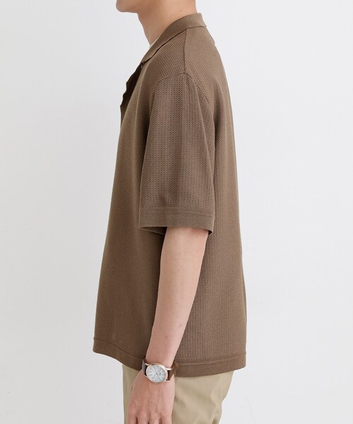TAKEO KIKUCHI（タケオキクチ）の「ニットシャツ カーディガン（カーディガン/ボレロ・メンズ・ブラウン系その他/ネイビー・02/03/04）」の5枚目の写真