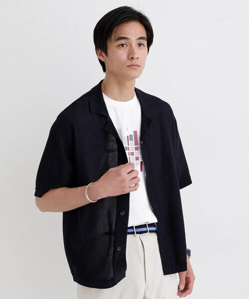 TAKEO KIKUCHI（タケオキクチ）の「ニットシャツ カーディガン（カーディガン/ボレロ・メンズ・ブラウン系その他/ネイビー・02/03/04）」の11枚目の写真