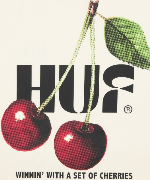 HUF（ハフ）の「SET OF CHERRIES TEE（Tシャツ/カットソー・メンズ・ブラック/ナチュラル・S/M/L/XL/XXL）」の12枚目の写真