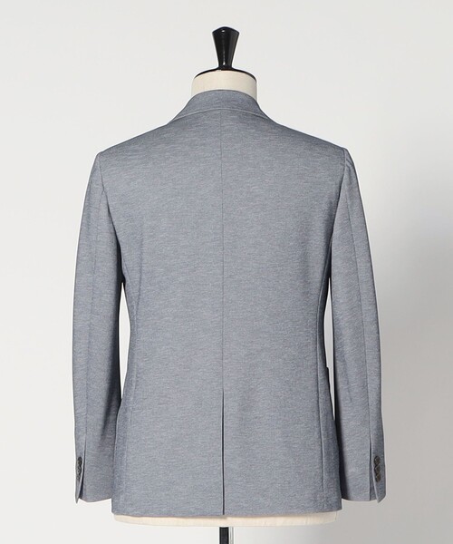 green label relaxing（グリーンレーベルリラクシング）の「ポリエステル ジャージ カノコ 2B ジャケット -ウォッシャブル・ストレッチ・吸水速乾-（テーラードジャケット・メンズ・グレー系/ブラウン系/ロイヤルブルー/ネイビー・M/L/XL/XS/S）」の19枚目の写真