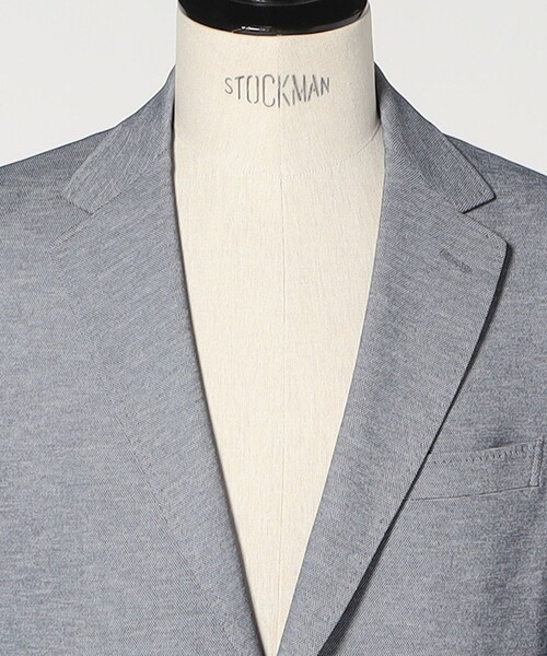 green label relaxing（グリーンレーベルリラクシング）の「ポリエステル ジャージ カノコ 2B ジャケット -ウォッシャブル・ストレッチ・吸水速乾-（テーラードジャケット・メンズ・グレー系/ブラウン系/ロイヤルブルー/ネイビー・M/L/XL/XS/S）」の20枚目の写真