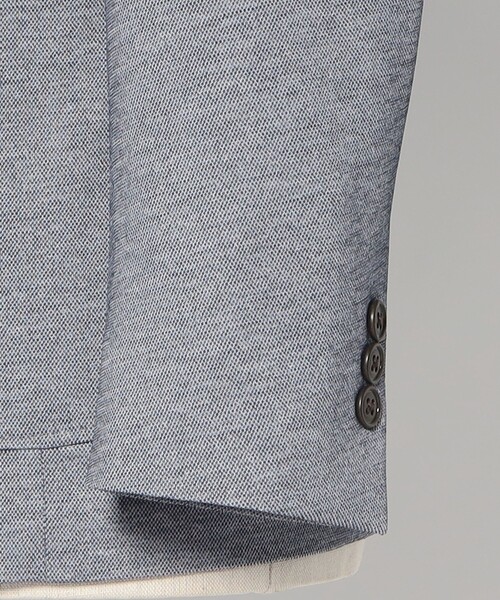 green label relaxing（グリーンレーベルリラクシング）の「ポリエステル ジャージ カノコ 2B ジャケット -ウォッシャブル・ストレッチ・吸水速乾-（テーラードジャケット・メンズ・グレー系/ブラウン系/ロイヤルブルー/ネイビー・M/L/XL/XS/S）」の21枚目の写真