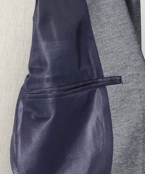 green label relaxing（グリーンレーベルリラクシング）の「ポリエステル ジャージ カノコ 2B ジャケット -ウォッシャブル・ストレッチ・吸水速乾-（テーラードジャケット・メンズ・グレー系/ブラウン系/ロイヤルブルー/ネイビー・M/L/XL/XS/S）」の22枚目の写真