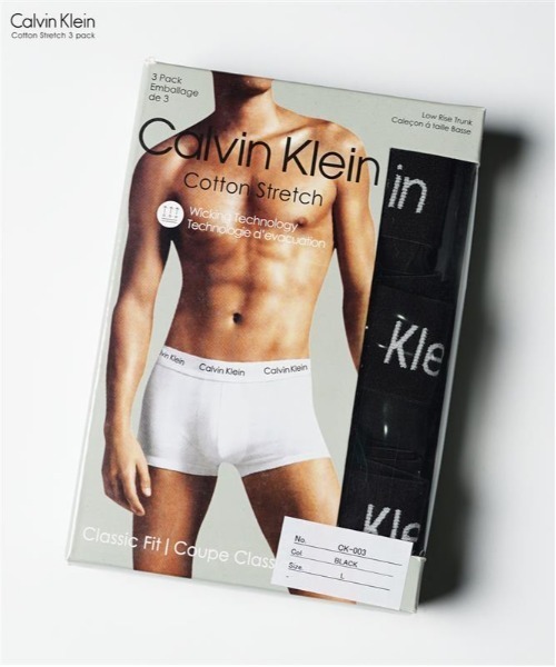 Calvin Klein Underwear（カルバンクラインアンダーウェア）の「Calvin Klein CK LOW RISE TRUNK カルバンクライン 3枚セット ボクサーパンツNB4003-001（ボクサーパンツ・メンズ・ブラック・SMALL/MEDIUM/LARGE/X-LARGE）」の3枚目の写真