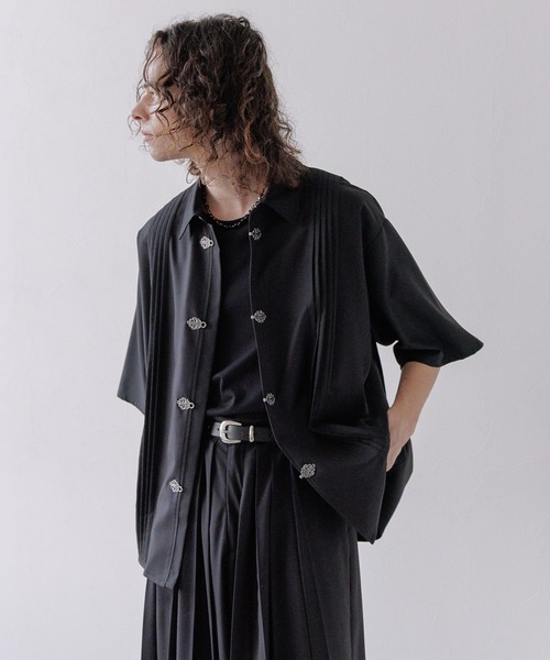 美品✨HARE YOSEプリーツメタルボタンシャツ HARE｜YOSEプリーツメタルボタンシャツ | Rakuten Fashion(楽天