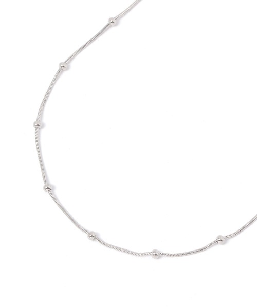 studio CLIP（スタディオクリップ）の「ステンレスボールショートネックレス（ネックレス・レディース・その他1/その他2・FREE）」の2枚目の写真
