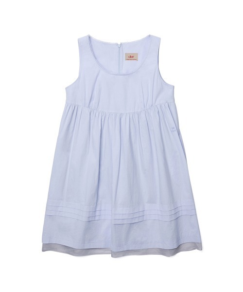 clor(クロル)の「PINTUCK MINI DRESS(ワンピース・レディース・スカイブルー/ホワイト/ブラック・M/S)」の3枚目の写真