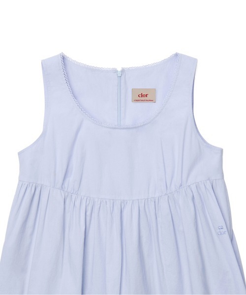 clor(クロル)の「PINTUCK MINI DRESS(ワンピース・レディース・スカイブルー/ホワイト/ブラック・M/S)」の15枚目の写真