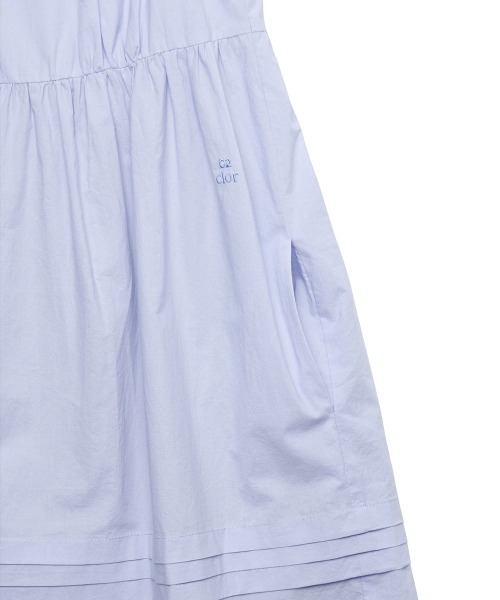 clor(クロル)の「PINTUCK MINI DRESS(ワンピース・レディース・スカイブルー/ホワイト/ブラック・M/S)」の16枚目の写真