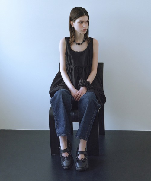 clor(クロル)の「PINTUCK MINI DRESS(ワンピース・レディース・スカイブルー/ホワイト/ブラック・M/S)」の22枚目の写真