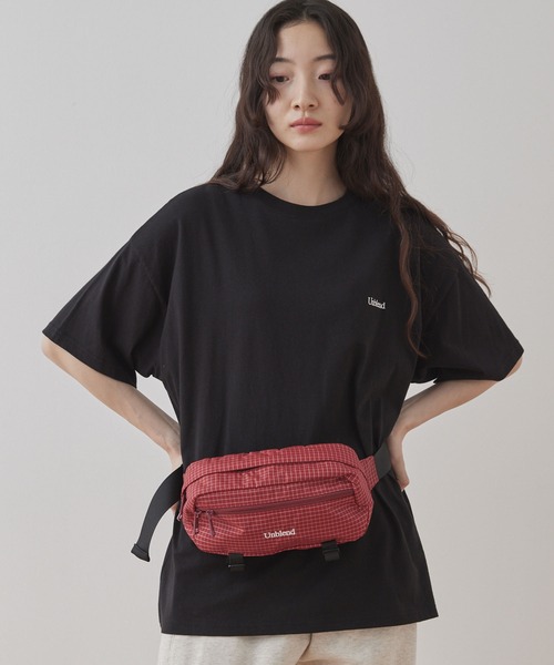 Unblend（アンブレンド）の「【Unblend】リップストップ チェック柄 ウエストポーチ（ボディバッグ/ウエストポーチ・レディース・ブルー/ブラック/レッド・FREE）」の15枚目の写真