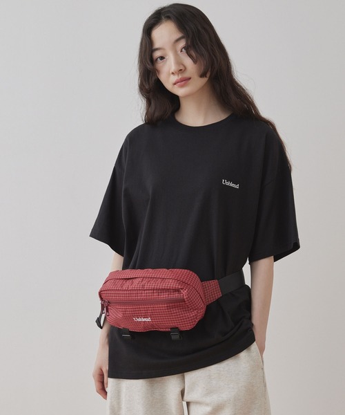 Unblend（アンブレンド）の「【Unblend】リップストップ チェック柄 ウエストポーチ（ボディバッグ/ウエストポーチ・レディース・ブルー/ブラック/レッド・FREE）」の17枚目の写真