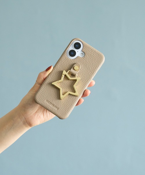 HASHIBAMI(ハシバミ)の「【HASHIBAMI】ビッグスター iPhoneケース 16サイズ(スマホケース/カバー・レディース・グレイッシュベージュ/グレー系その他・FREE)」の5枚目の写真