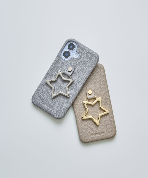 HASHIBAMI(ハシバミ)の「【HASHIBAMI】ビッグスター iPhoneケース 16サイズ(スマホケース/カバー・レディース・グレイッシュベージュ/グレー系その他・FREE)」の8枚目の写真