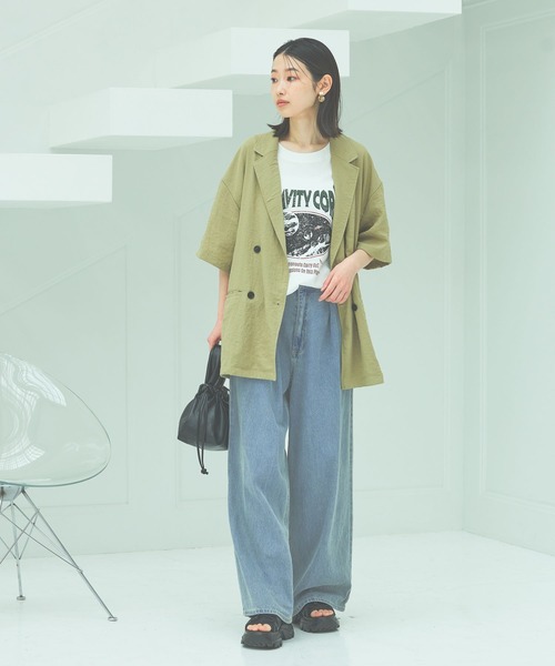 LAKOLE（ラコレ）の「巾着2WAYショルダーバッグ / 496686（ショルダーバッグ・レディース・ブルー/アイボリー/ブラック・FREE）」の21枚目の写真