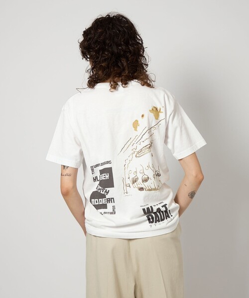 6(ROKU)＞アート コラージュ Tシャツ（Tシャツ/カットソー）｜6