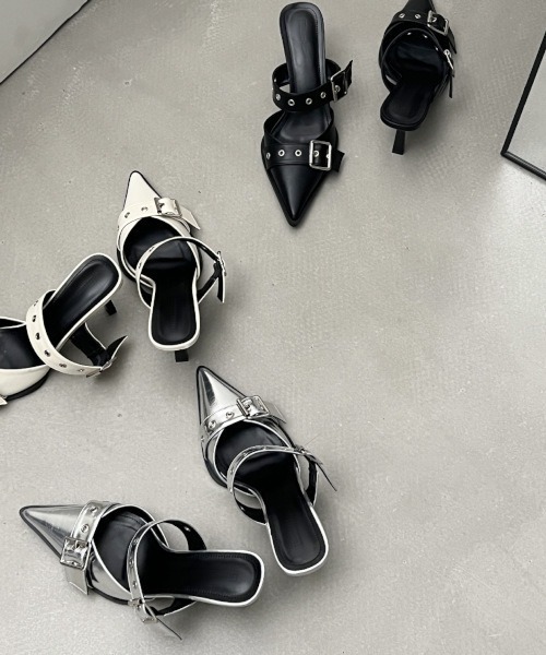 トルネードマート シューズ 00s Y2K ベルト ポインテッドトゥ トルネードマート シューズ 00s Y2K ベルト ポインテッドトゥ