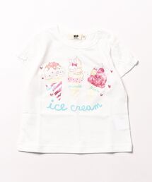 KP | mimi アイスクリームプリント 半袖Ｔシャツ(Tシャツ/カットソー)