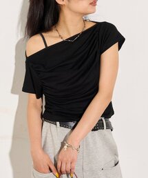 WHO'S WHO gallery | ギャザーオフショル半袖トップス(Tシャツ/カットソー)