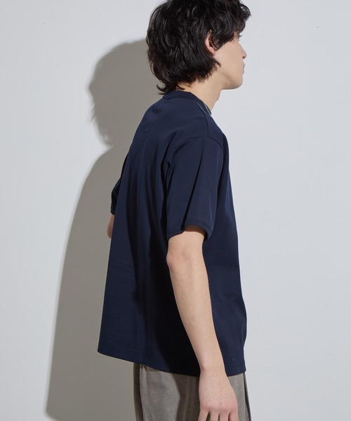 SLICK(スリック)の「【SLICK/スリック】Compact Honeycomb Regular Ringer T-Shirt / コンパクトサーマルレギュラーリンガーTシャツ/ハニカム(Tシャツ/カットソー・メンズ・ブラック/ホワイト/ネイビー・1/2/3)」の20枚目の写真