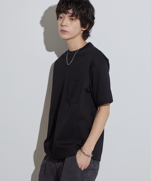 SLICK(スリック)の「【SLICK/スリック】Compact Honeycomb Regular Ringer T-Shirt / コンパクトサーマルレギュラーリンガーTシャツ/ハニカム(Tシャツ/カットソー・メンズ・ブラック/ホワイト/ネイビー・1/2/3)」の12枚目の写真