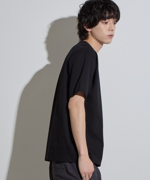 SLICK(スリック)の「【SLICK/スリック】Compact Honeycomb Regular Ringer T-Shirt / コンパクトサーマルレギュラーリンガーTシャツ/ハニカム(Tシャツ/カットソー・メンズ・ブラック/ホワイト/ネイビー・1/2/3)」の13枚目の写真