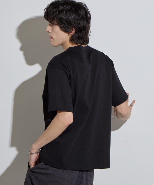 SLICK(スリック)の「【SLICK/スリック】Compact Honeycomb Regular Ringer T-Shirt / コンパクトサーマルレギュラーリンガーTシャツ/ハニカム(Tシャツ/カットソー・メンズ・ブラック/ホワイト/ネイビー・1/2/3)」の14枚目の写真