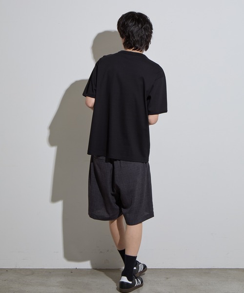 SLICK(スリック)の「【SLICK/スリック】Compact Honeycomb Regular Ringer T-Shirt / コンパクトサーマルレギュラーリンガーTシャツ/ハニカム(Tシャツ/カットソー・メンズ・ブラック/ホワイト/ネイビー・1/2/3)」の17枚目の写真