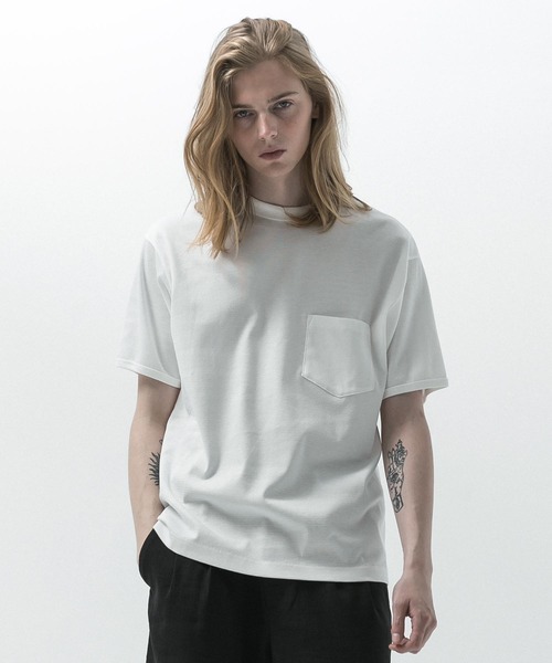 SLICK(スリック)の「【SLICK/スリック】Compact Honeycomb Regular Ringer T-Shirt / コンパクトサーマルレギュラーリンガーTシャツ/ハニカム(Tシャツ/カットソー・メンズ・ブラック/ホワイト/ネイビー・1/2/3)」の4枚目の写真