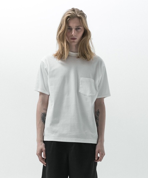 SLICK(スリック)の「【SLICK/スリック】Compact Honeycomb Regular Ringer T-Shirt / コンパクトサーマルレギュラーリンガーTシャツ/ハニカム(Tシャツ/カットソー・メンズ・ブラック/ホワイト/ネイビー・1/2/3)」の7枚目の写真