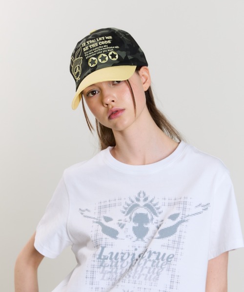 ★LUVISTRUE★SM RABBIT BALL CAP(WHITE)★正規品/韓国直送料込 セール】SM RABBIT BALL CAP(キャップ)|LUVISTRUE(ラヴイズ