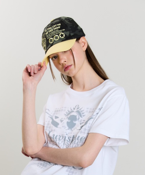 ★LUVISTRUE★SM RABBIT BALL CAP(WHITE)★正規品/韓国直送料込 セール】SM RABBIT BALL CAP（キャップ）｜LUVISTRUE（ラヴイズ