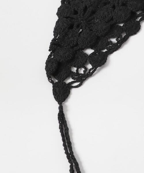 SMELLY（スメリー）の「フラワークロシェボンネット（ニットキャップ/ビーニー・レディース・アイボリー/ブラック・-）」の17枚目の写真